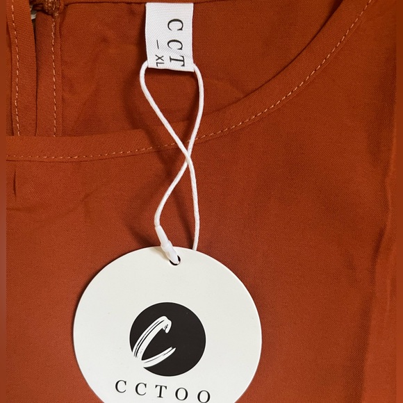 NWT CCTOO| 2 Piece Shorts And Crop Top Terracotta Color - Picture 9 of 9